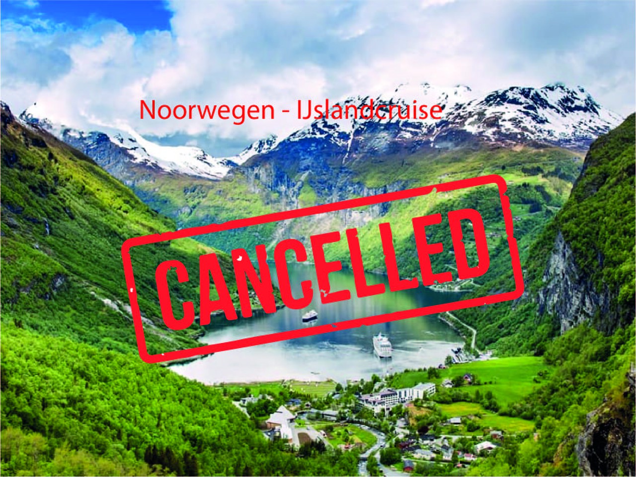 Cruise Noorwegen-IJsland 2021 gecancelled